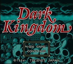 Super Famicom RPGs: Game 49 - Dark Kingdom